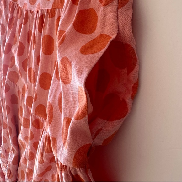 Who What Wear Short Puff Sleeve Polka Dot Maxi Dress XXL - Picture 12 of 16